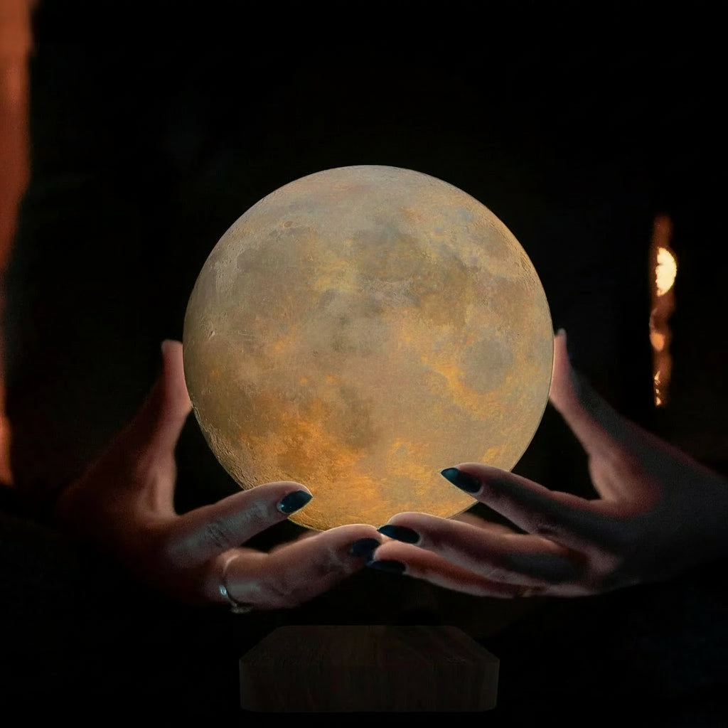 Floating 3D Moon Lamp – Magnetic Levitating LED Light