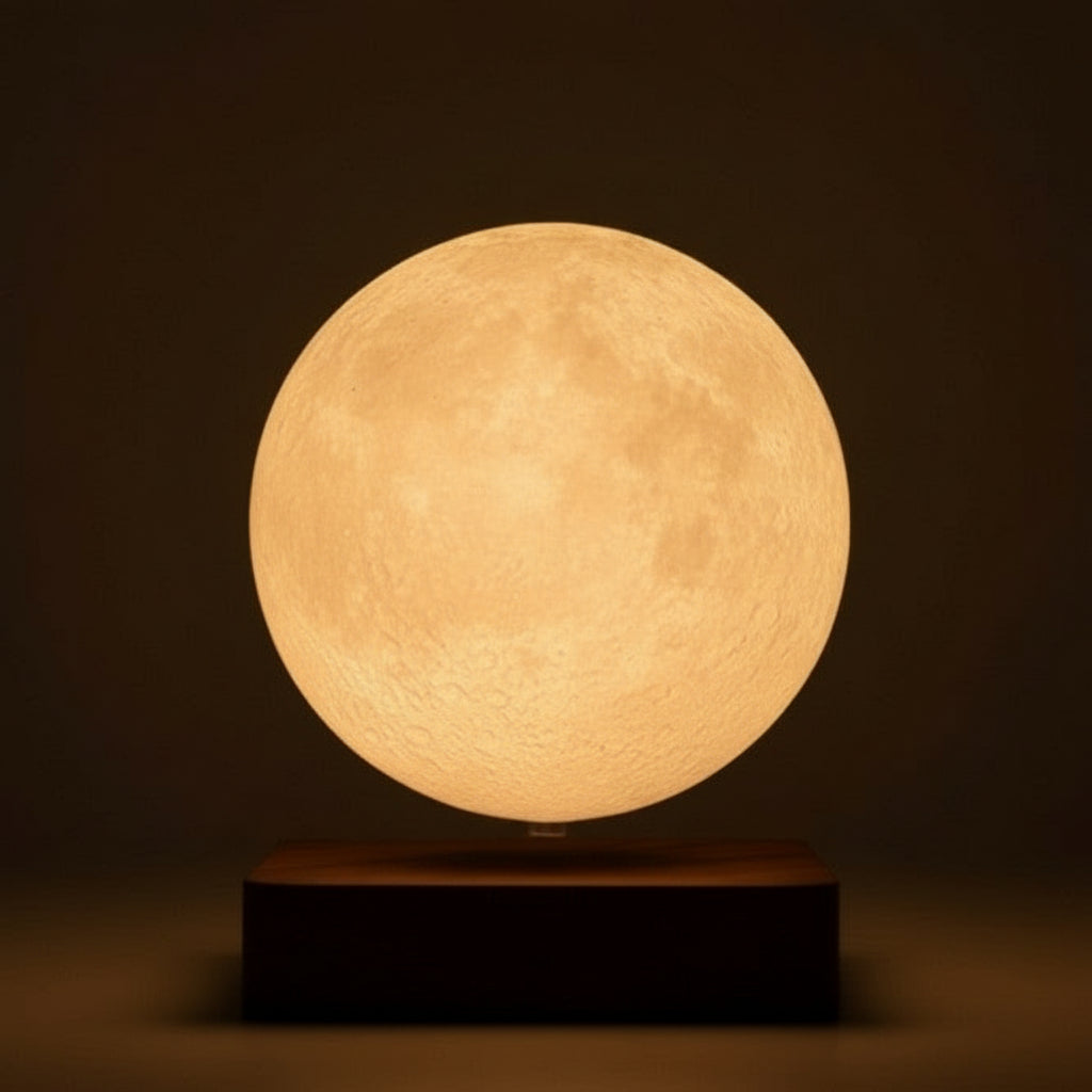 Floating 3D Moon Lamp – Magnetic Levitating LED Light